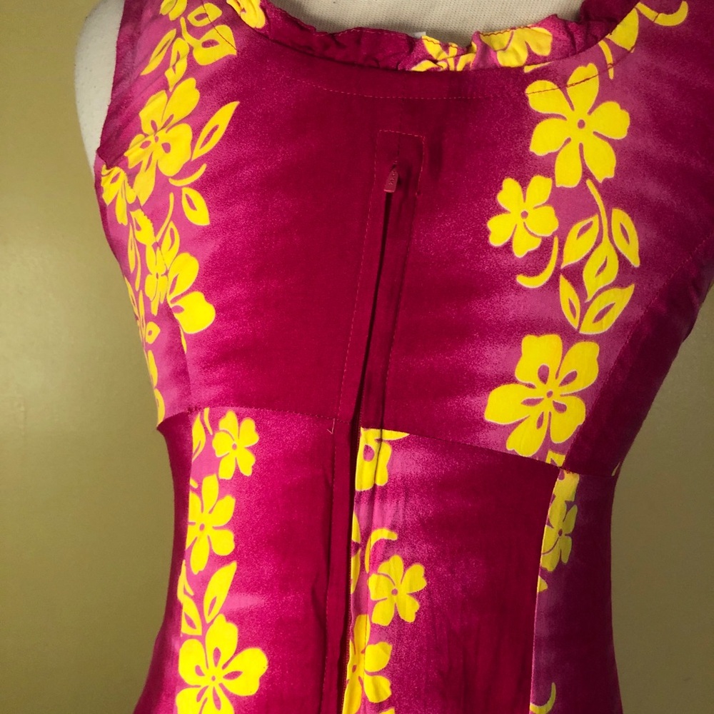 Royal Creations Floral Pink and Yellow dress - Picture 6 of 10